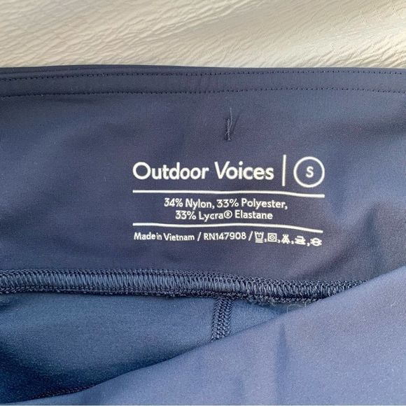 Outdoor Voices Navy Rainbow Reflective Outline Leggings S Small - Picture 6 of 6